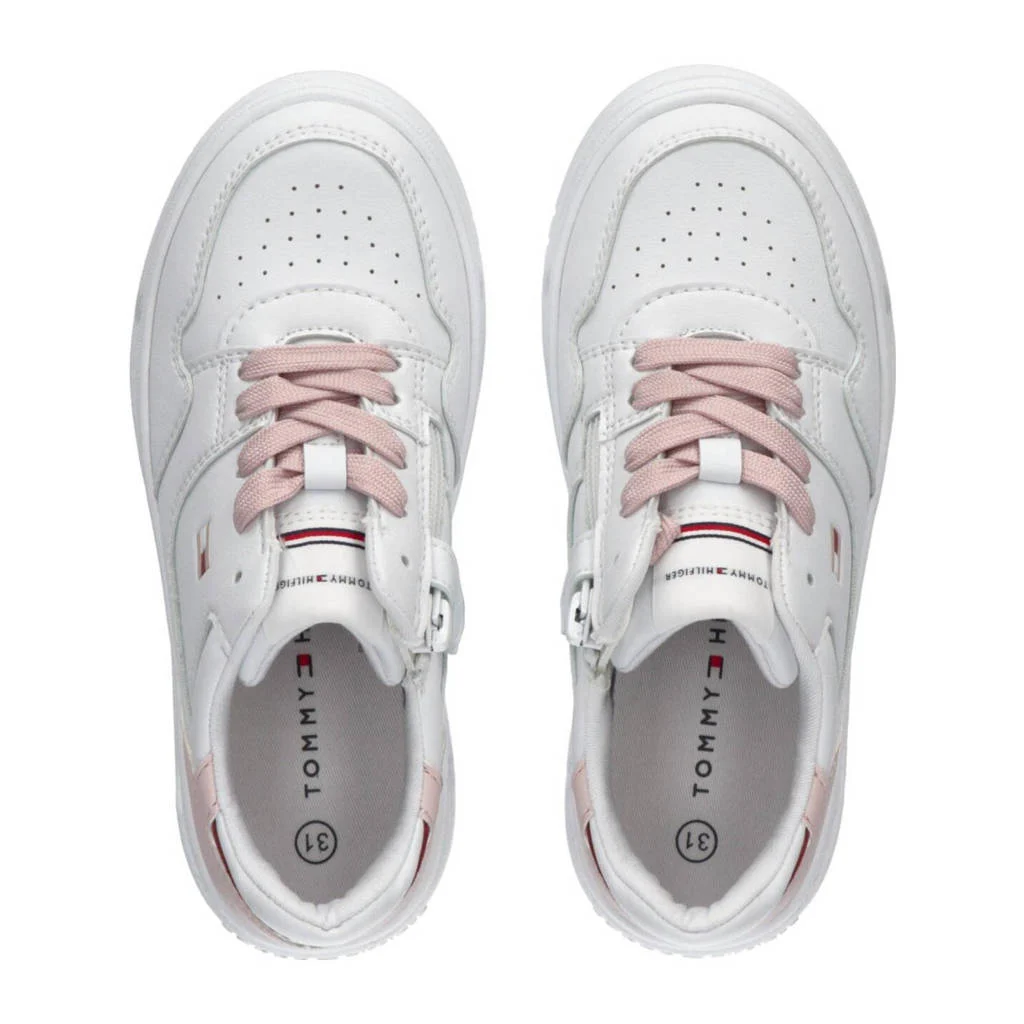 Tommy Hilfiger sneakers wit/roze