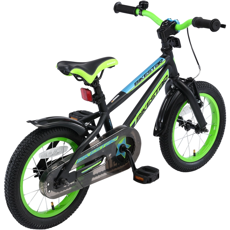 Bikestar Kinderrad 14 Zoll Urban Jungle schwarz, grün