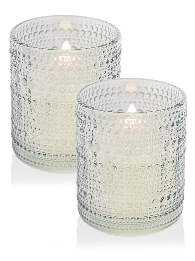 3D LED-Windlicht Perla 2er-Set