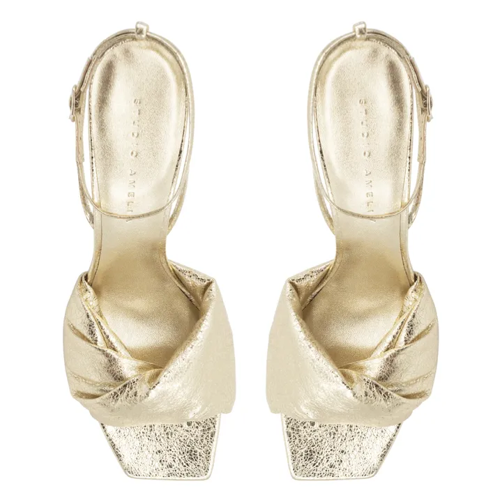 Studio Amélia Sandales Twisted 90 | Doré