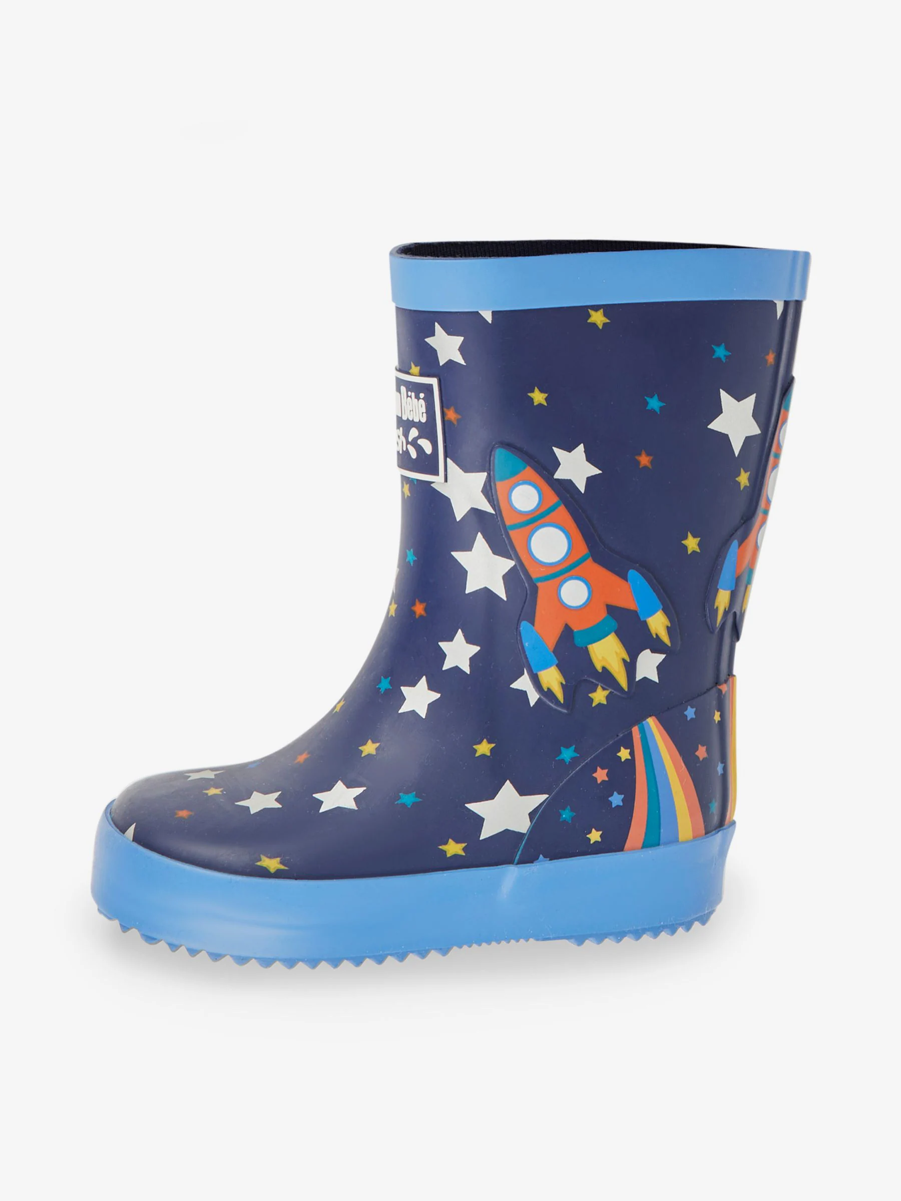 Marineblauw raket - JoJo Maman Bébé Plain Wellies