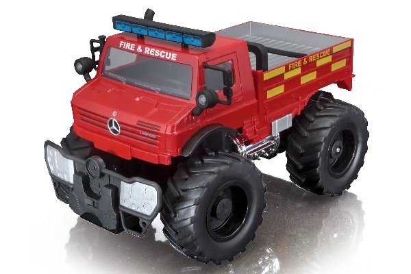 Maisto - M-B U5000 Unimog (Brandbil) R/C Fjernstyret Bil 1:16 27Mhz