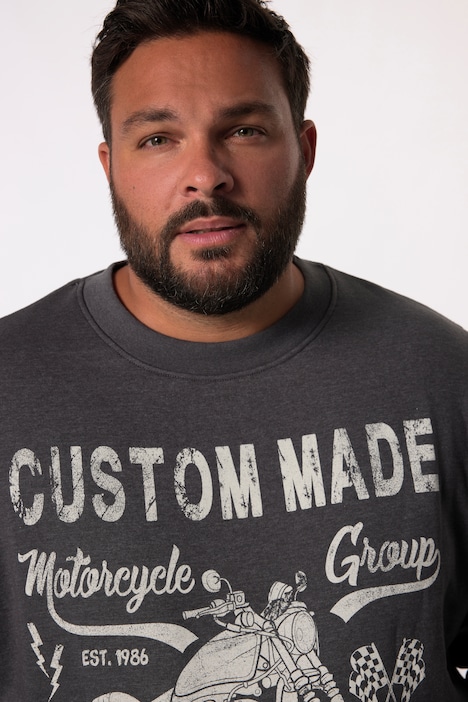 Men+ Sweatshirt, Print-Motiv, Rundhals, bis 8 XL