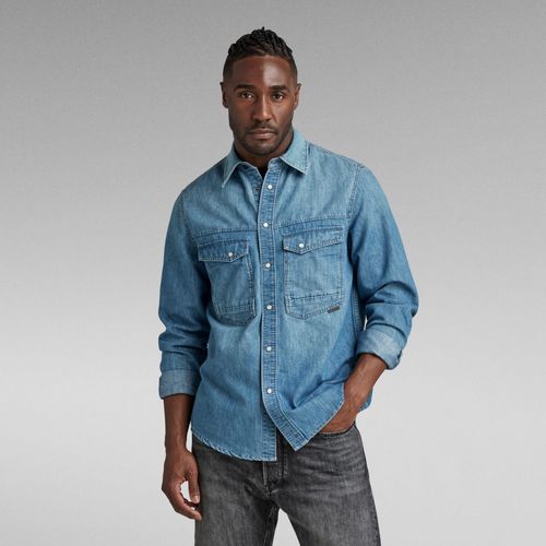 G-Star Raw - D23006 D303 DAKOTA SHIRT-B890 FADED CADET BLUE Azul
