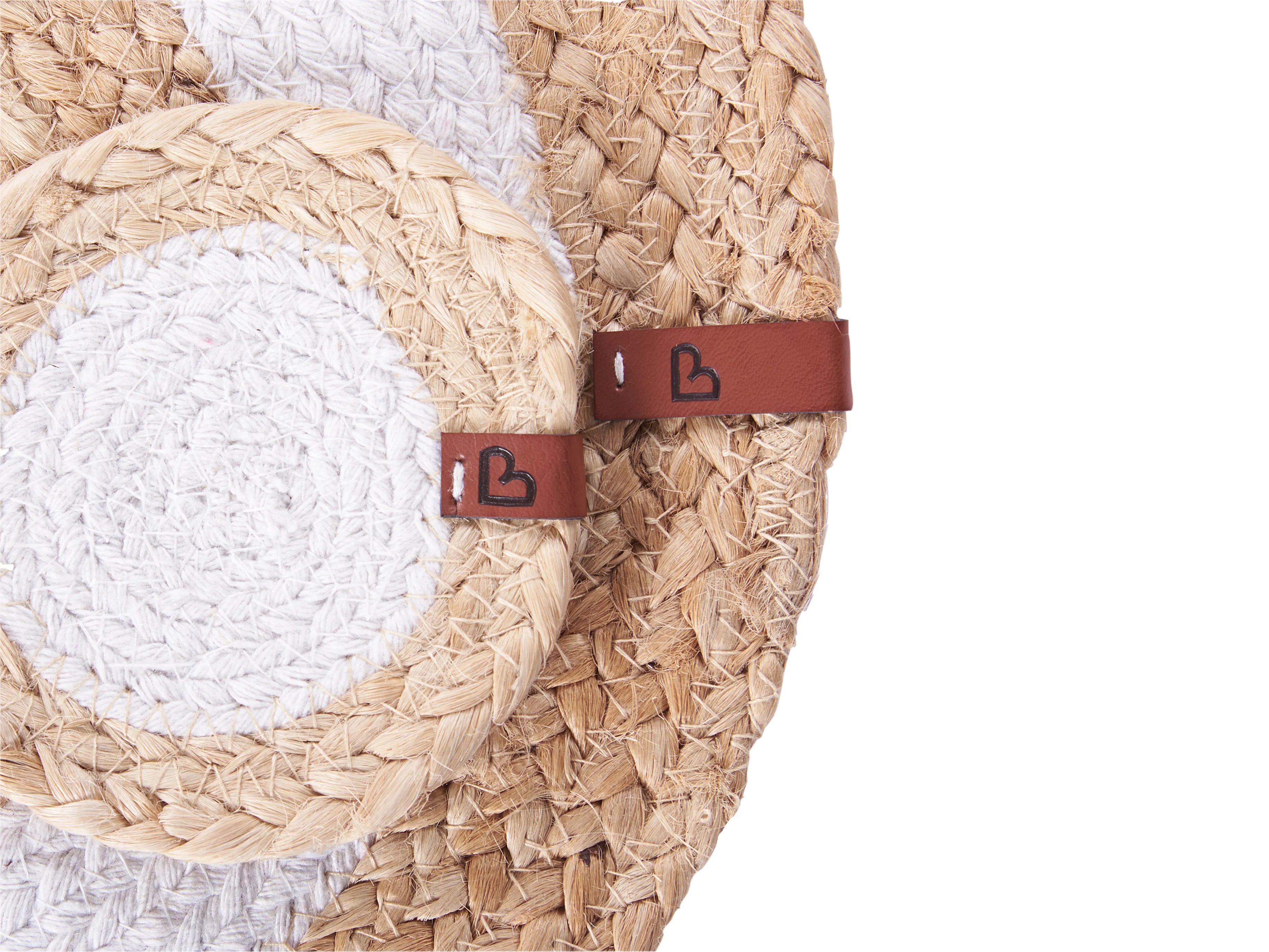 Placemats en onderzetters set TUMERIC Natuurlijk Jute