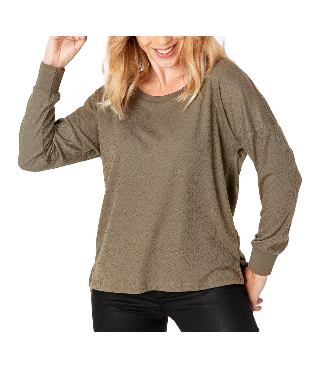 T-shirt Kaki Femme TBS Cleli
