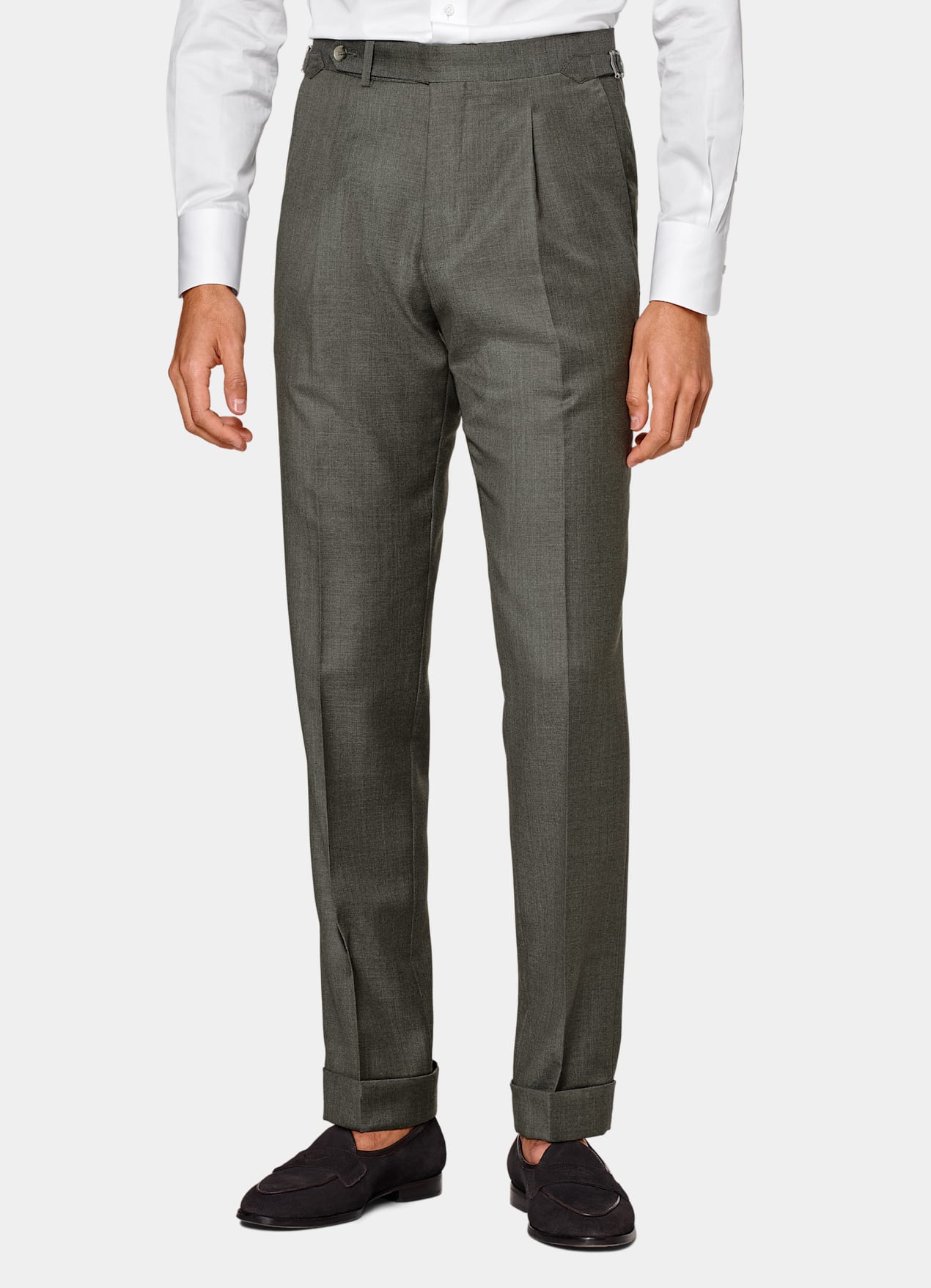 Costume trois pièces Havana coupe Tailored vert foncé