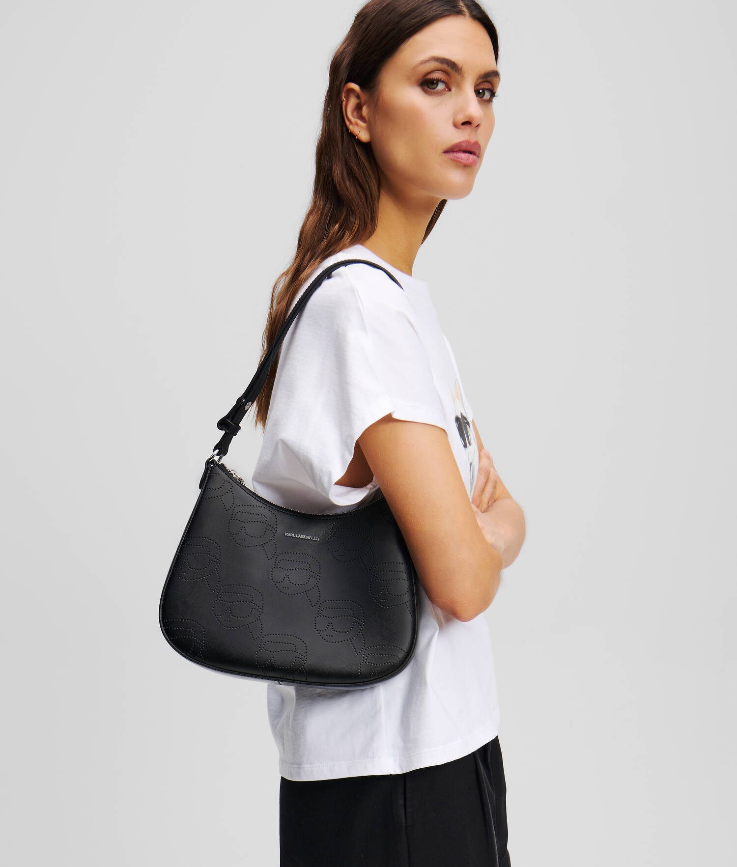SAC PORTÉ ÉPAULE PERFORÉ IKON - Noir