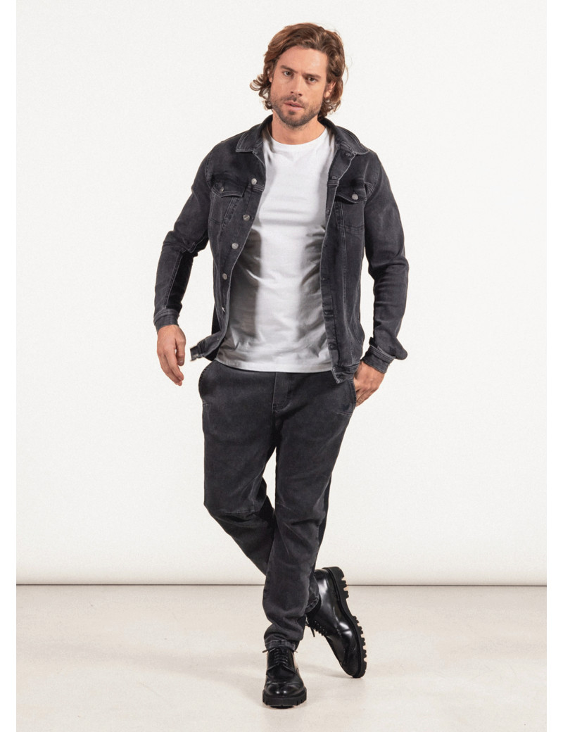 HBT DENIM CHIC | CHRIS BAND PANTALON HOMME NOIR