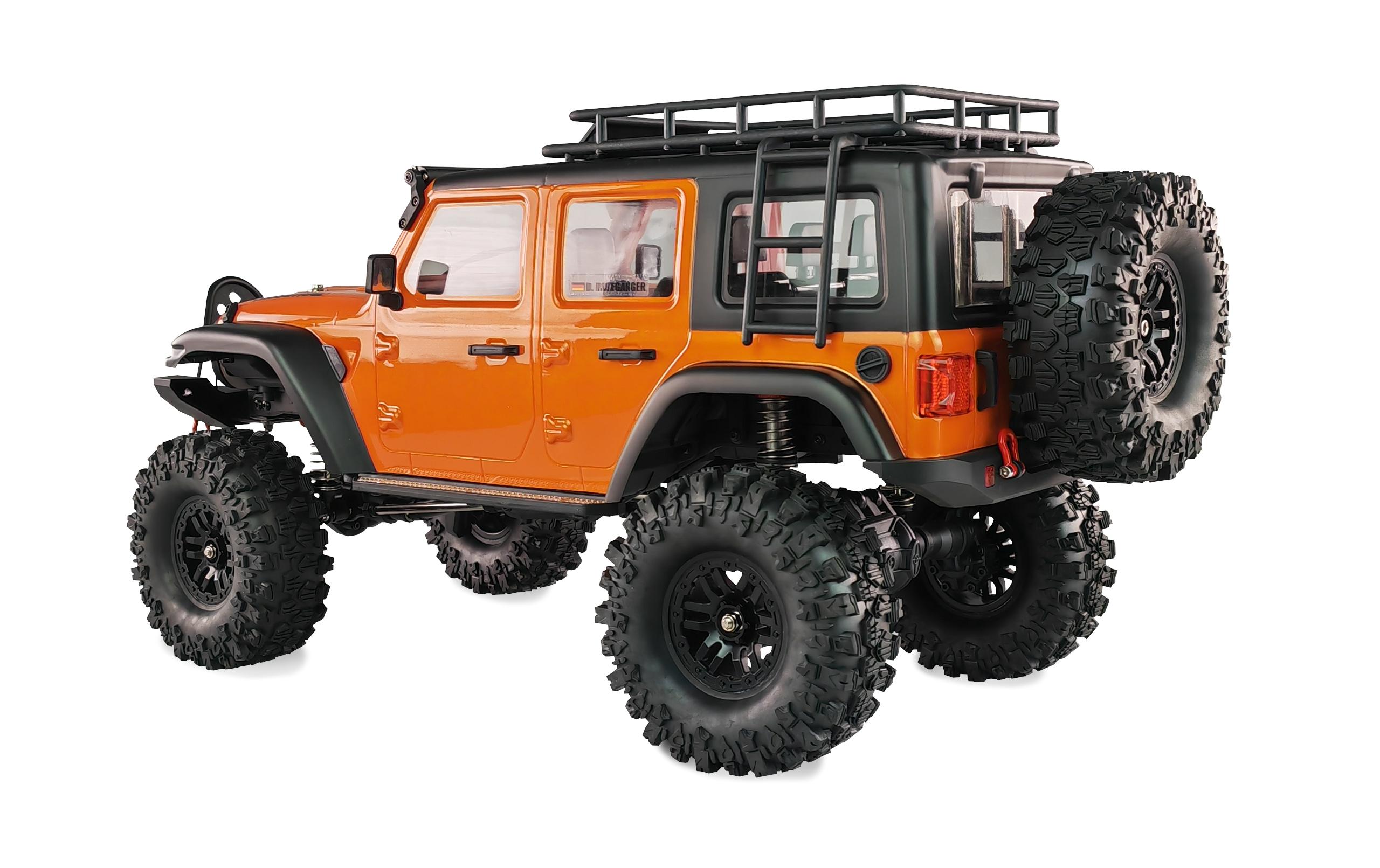 Scale Crawler AMXRock CT10 Crosstrail Orange, ARTR, 1:10<br>Rock Crawler mit Portalachsen, 2-Gang Getriebe und Differentialsperren