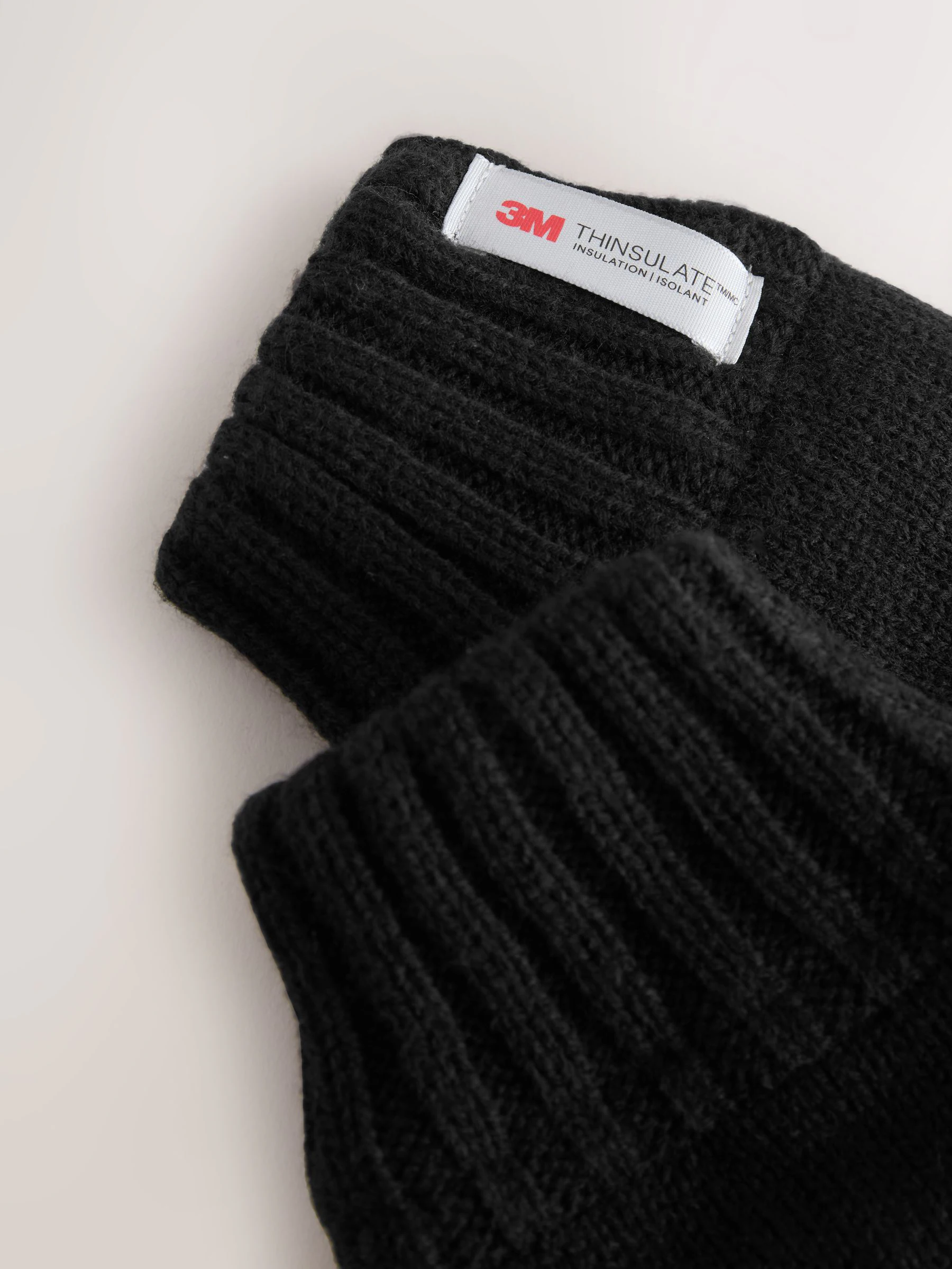 Zwart - Thinsulate Knitted Touchscreen Gloves