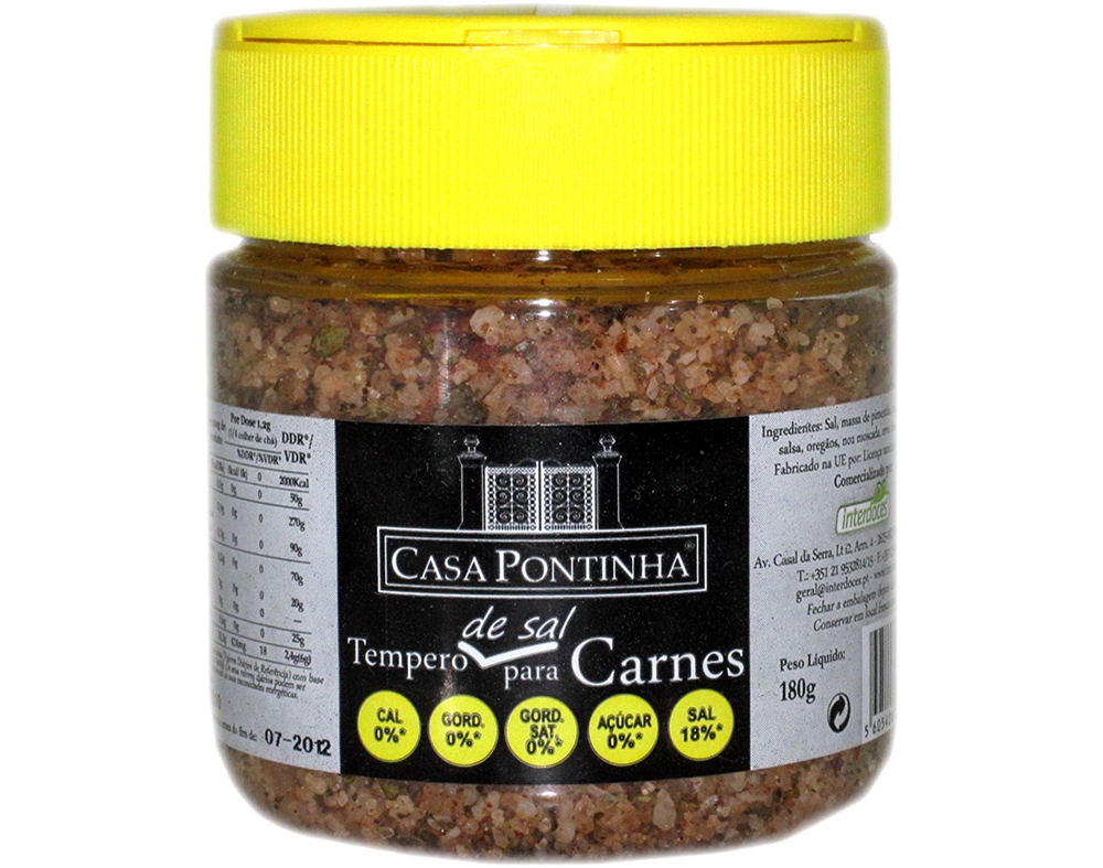 SAL CASA PONTINHA TEMPERO PARA CARNE 180G