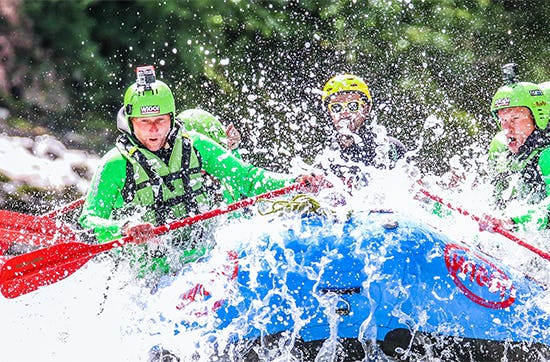 Raftingwochenende in Haiming auf dem Inn als besonderes Geschenk