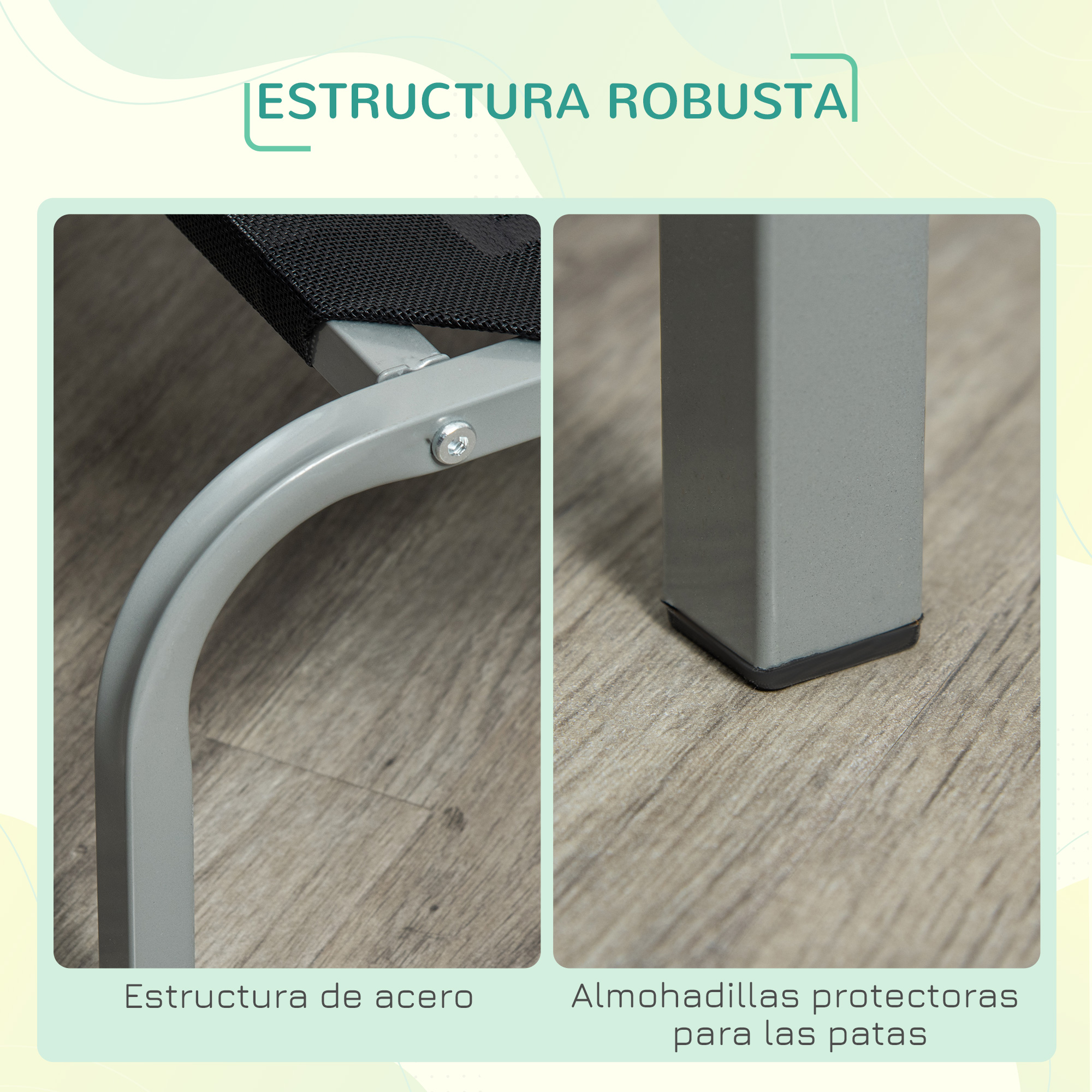 Cama elevada PawHut para cães e gatos, cama respirável para animais de estimação dormirem e relaxarem, com estrutura de aço para uso interno e externo, 130x90x20 cm, preta.