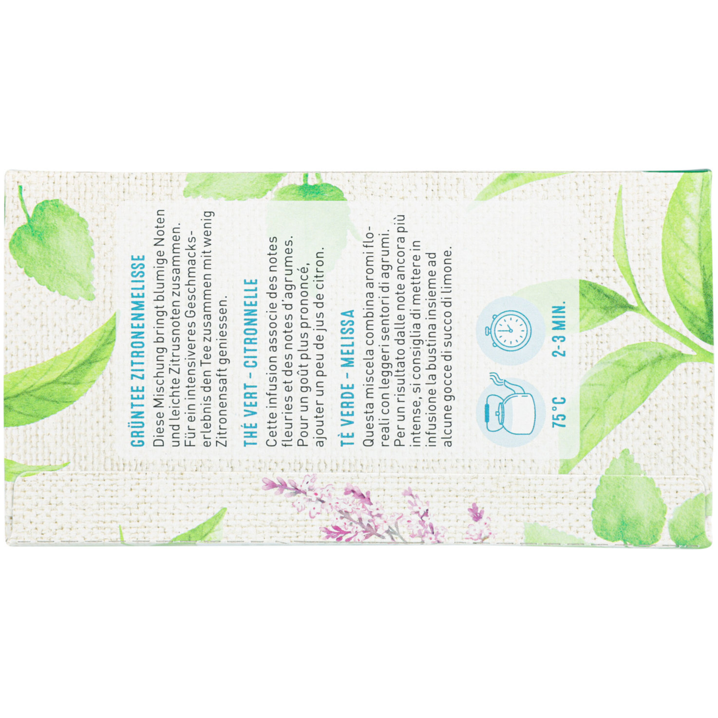 Naturaplan Bio Fairtrade Grüntee Melisse 20 Beutel