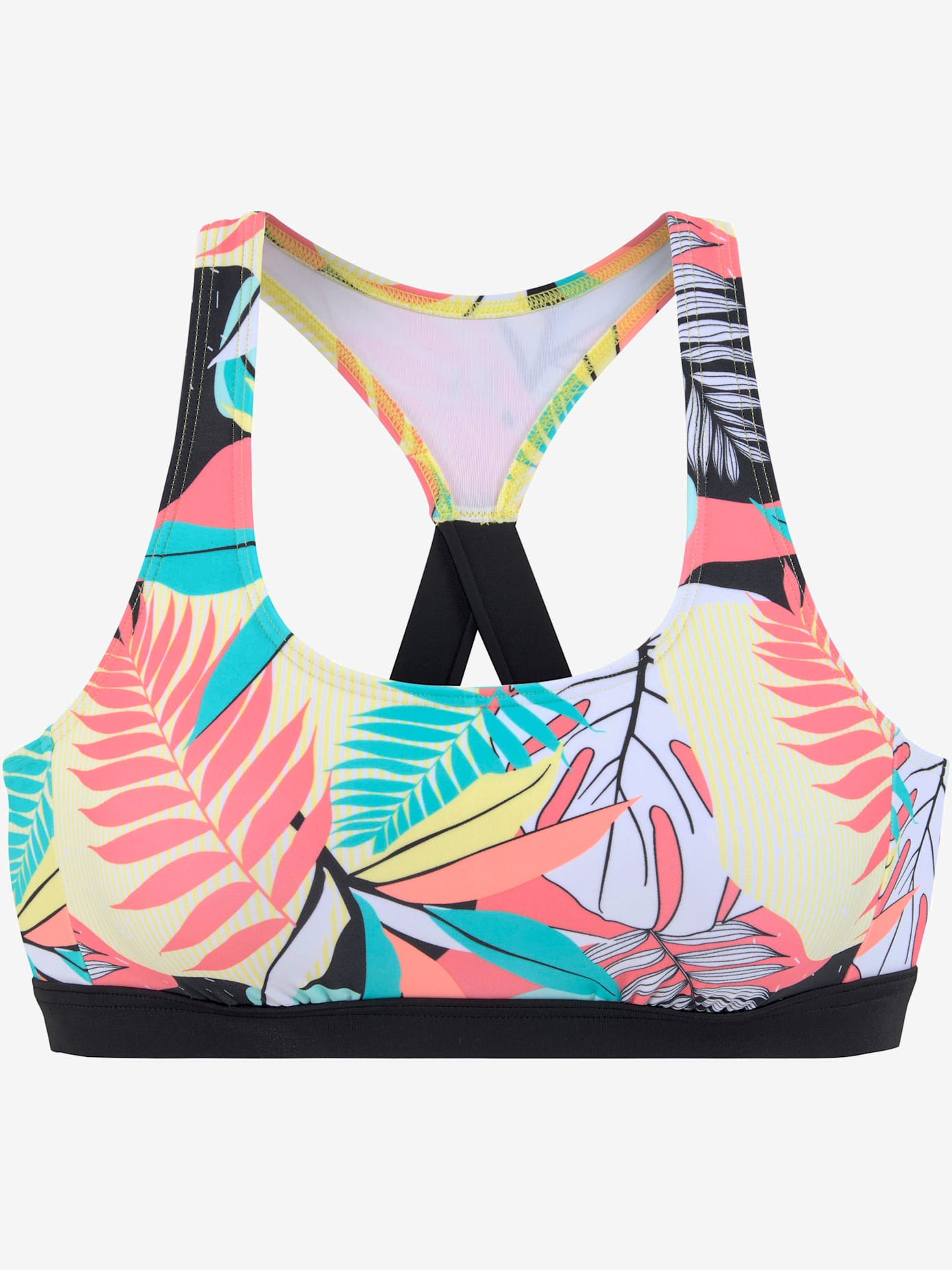 Haut de bikini bustier design sportif