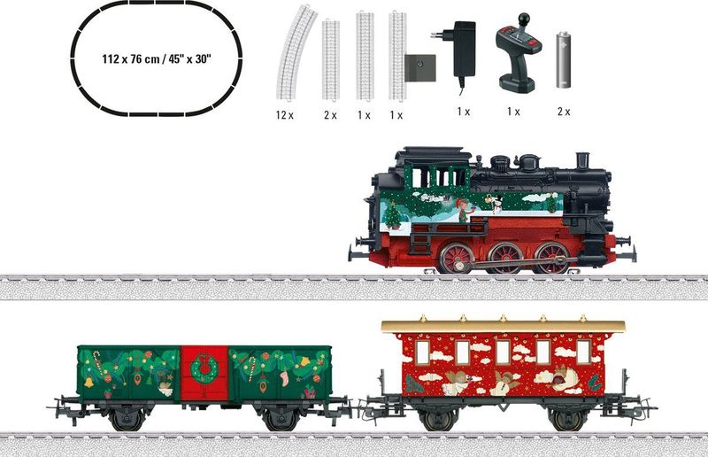 Märklin - Start Up - Kerstdorp Trein Set - Wit - 22-delig - 24 x 24 x 24 cm