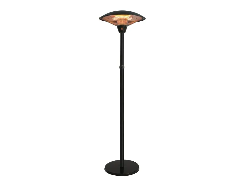 HORTUS Terrassevarmer gulvmodel med teleskop 900/1200/2100 W, HA, sort (211-371)