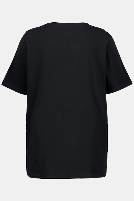 T-Shirt, A-Linie, V-Ausschnitt, Halbarm