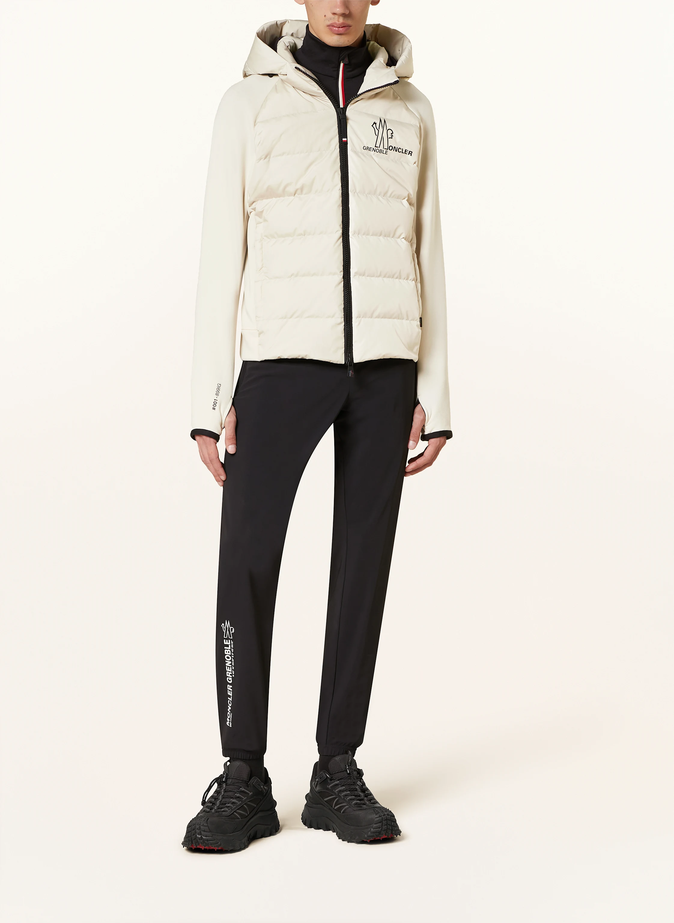 MONCLER GRENOBLE Lightweight-Daunenjacke im Materialmix
