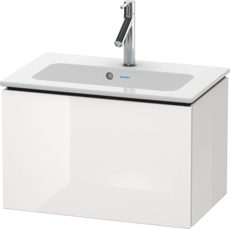 Duravit L-Cube ijdelheidseenheid aan de wand opgehangen Compact, 1 lade, breedte: 620mm, voor Me by Starck 234263, LC615608585