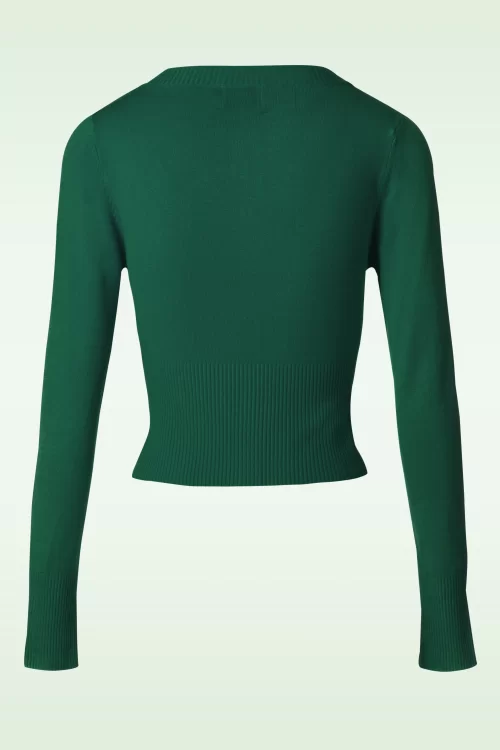 Banned Retro Dolly vest in donkergroen