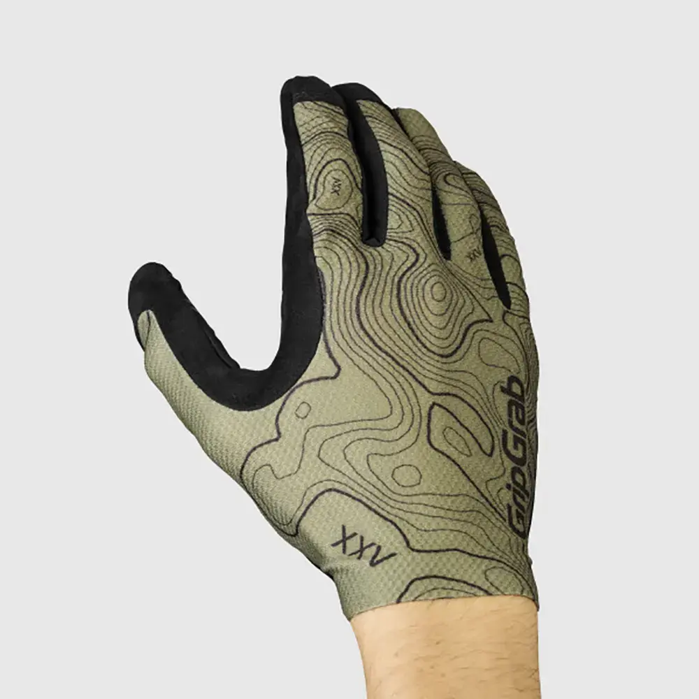 GripGrab Rebel MTB Zomer Fietshandschoenen Lange Vingers Olijfgroen