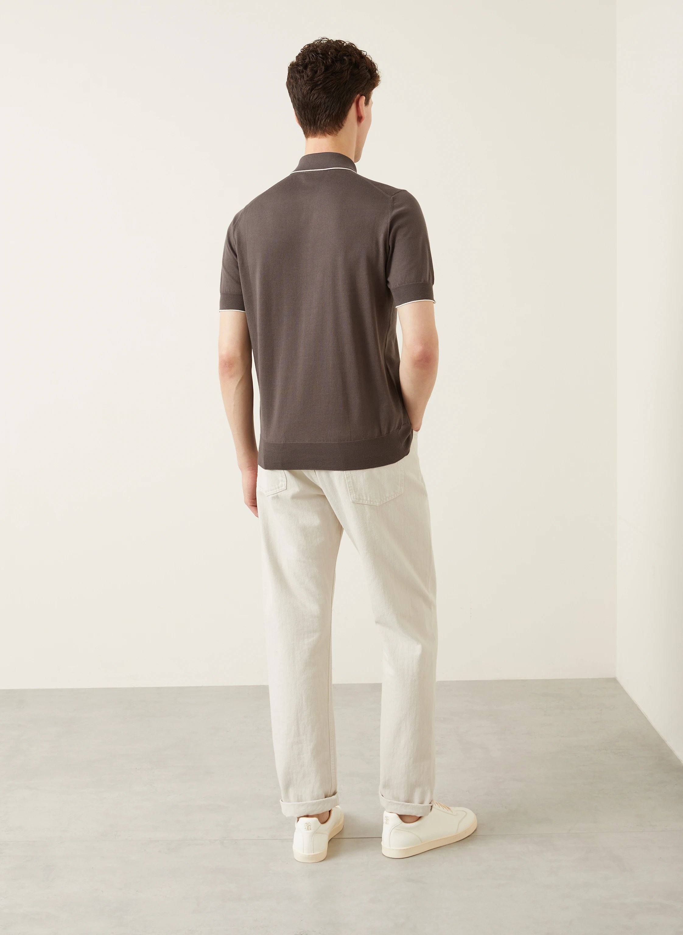 BRUNELLO CUCINELLI Strick-Poloshirt