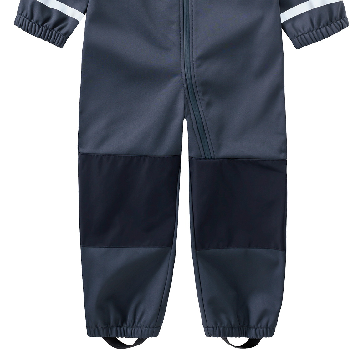 Topolino Kinder Softshelloverall mit Kapuze blaugrau