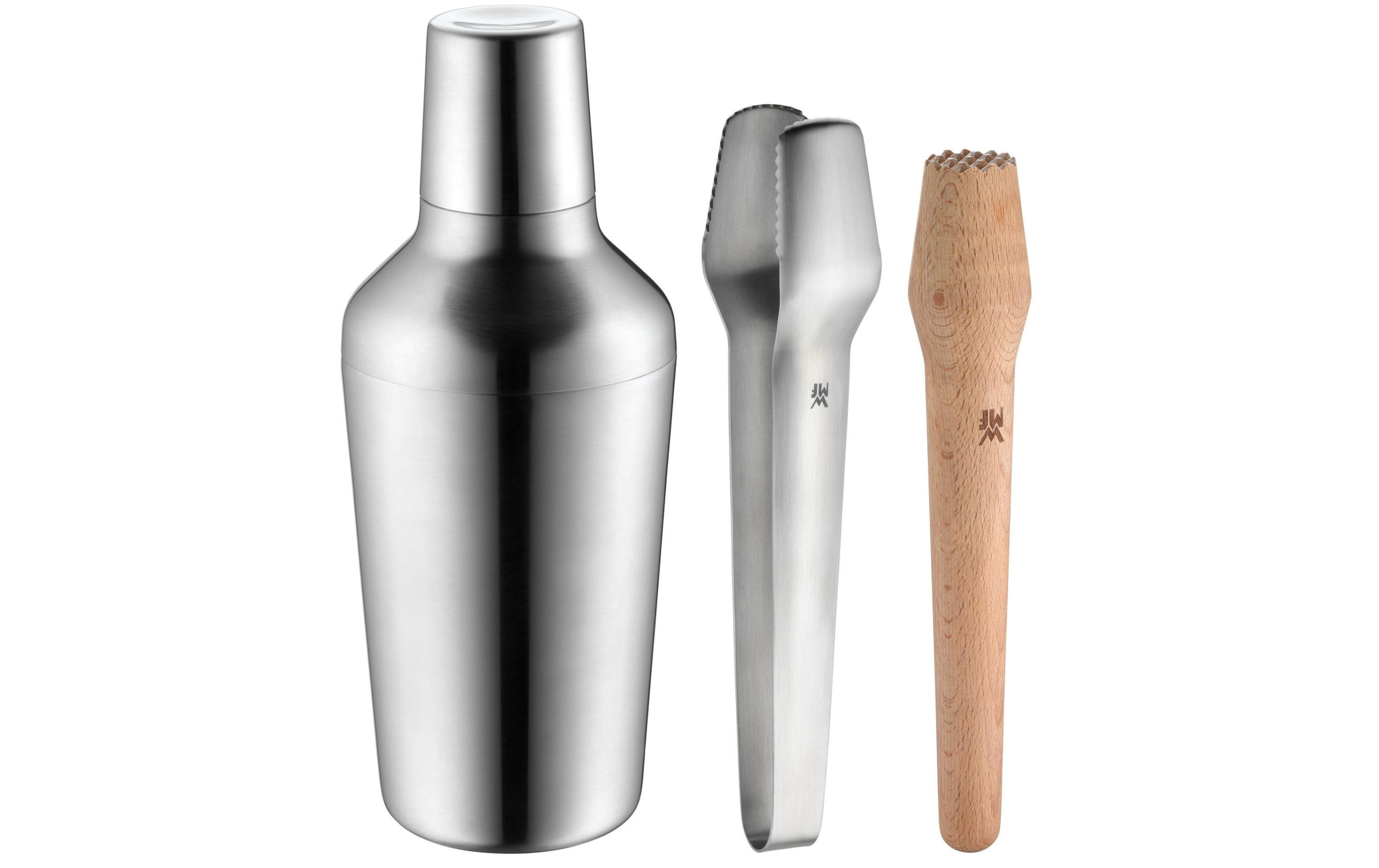 Drink Mixer Set Matrjoschka 4-teilig3-teiliges Barset aus Edelstahl und Holz