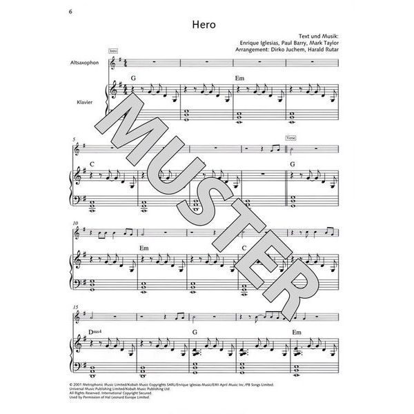 Schott Pop Ballads A-Sax