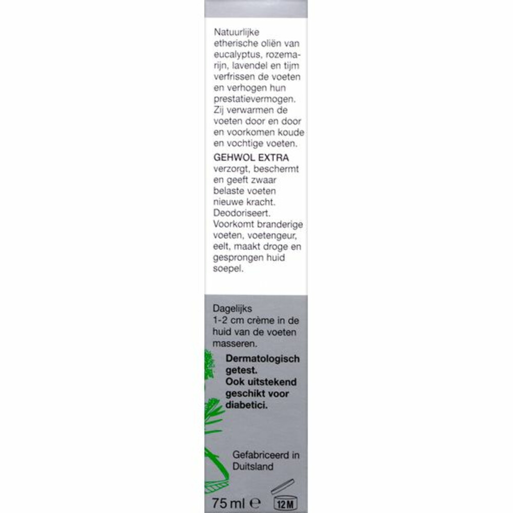 2x Gehwol Voetcrème Extra75 ml