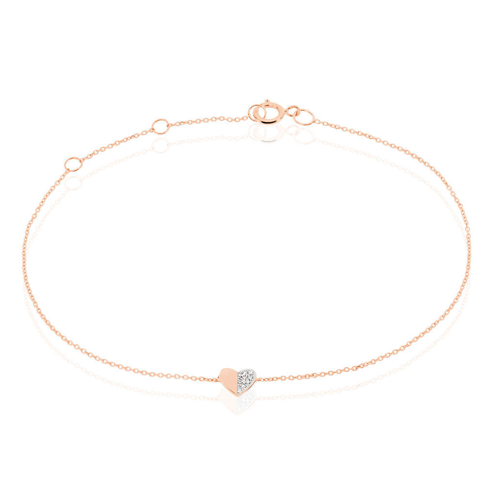 Bracelet Emilia Or Rose Diamant