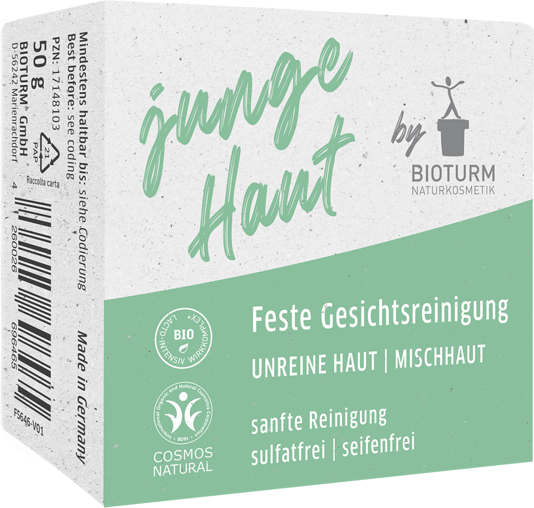 Bioturm  Junge Haut Feste Gesichtsreinigung, 50 g
