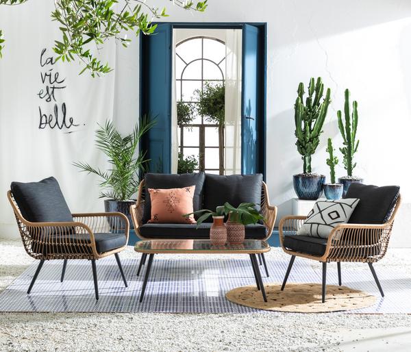 Dehner Lounge Venezia, 4-teilig