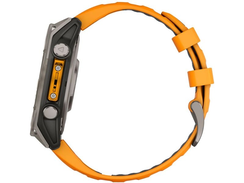 GARMIN Sportuhr Fenix 8 AMOLED Sapphire, 47 mm Graphit/Tita GPS-Sportuhr