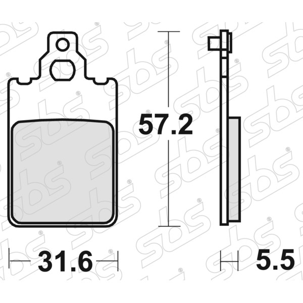 SBS - Plaquettes de frein 607 HF