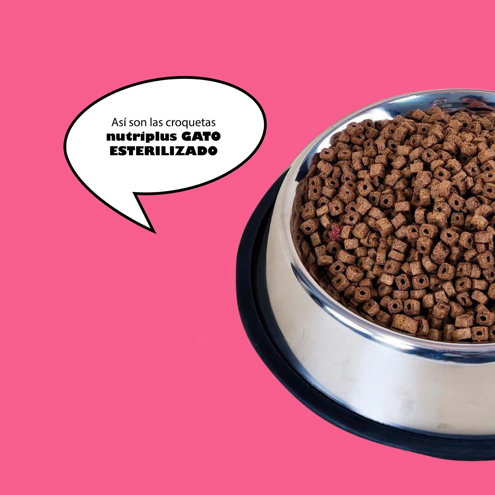 Ração para gatos com sabor de frango, para gatos adultos esterilizados.