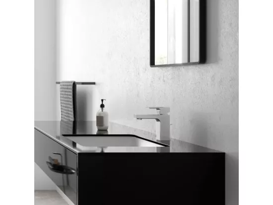 Mitigeur lavabo HANSGROHE Vernis Shape 100 Chromé avec tirette et vidage synthétique