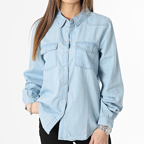 Chemise Manches Longues Femme Bella Bleu Wash