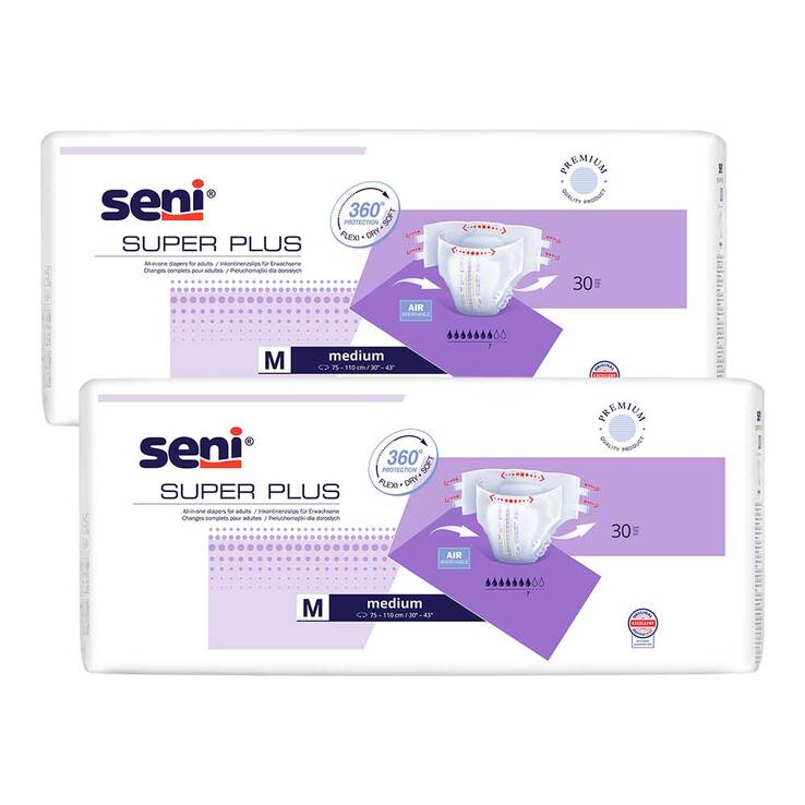 SUPER SENI PLUS M Windeln für die Nacht für Erwachsene, 2x30 St