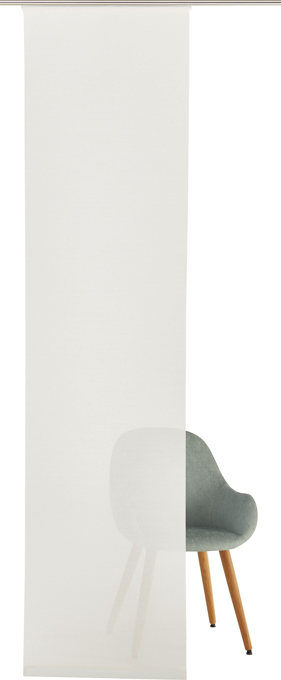LOLA Flächenvorhang - Weiss / B: 60.0 cm x H: 245.0 cm