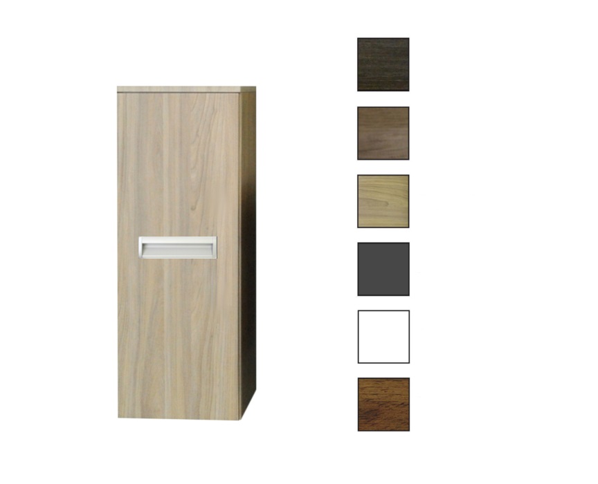 Sanicare kolomkast met inliggende greep 33,5x90x32cm grey-wood