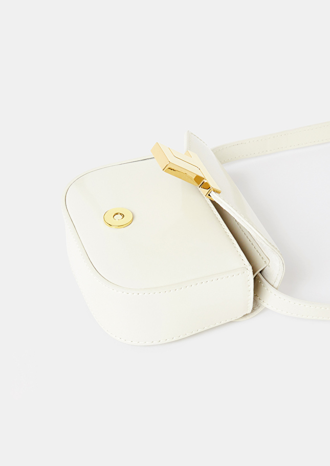 Sac 8 Bis miniécru en cuir