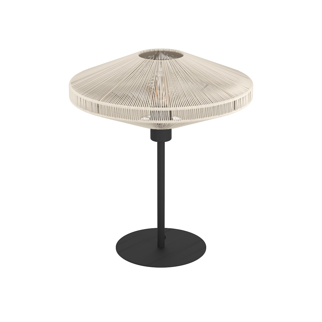 EGLO Retrofit Tischlampe MIDSUMMER 44 cm creme