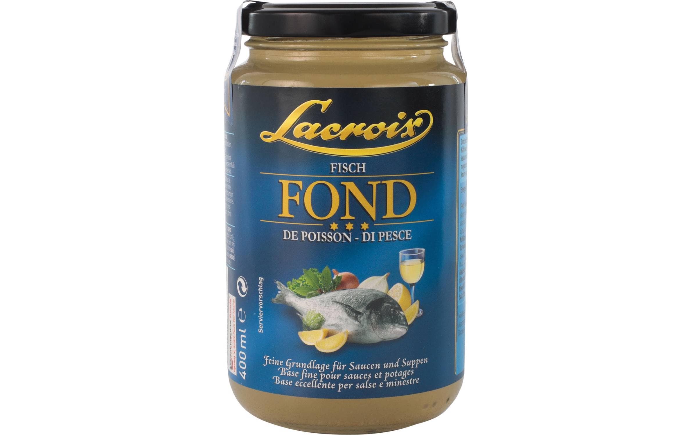 Fisch-Fond 400 mlFeine Grundlage für leckere Suppen, Eintöpfe und Saucen auf Fischbasis
