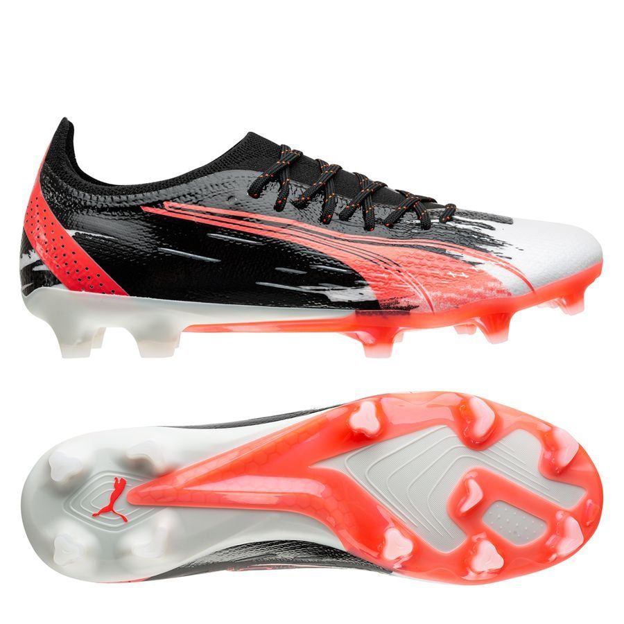 PUMA X Unisport Ultra Ultimate FG/AG Ran out of ink - Blanc/Rouge/Noir ÉDITION LIMITÉE