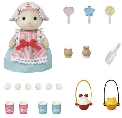 Sylvanian Families Lekesett med Figur Popkornbod