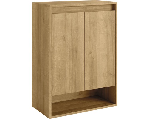 Halfhoge kast FACKELMANN Natura knoestig eiken 60,5 x 82,5 x 32 cm