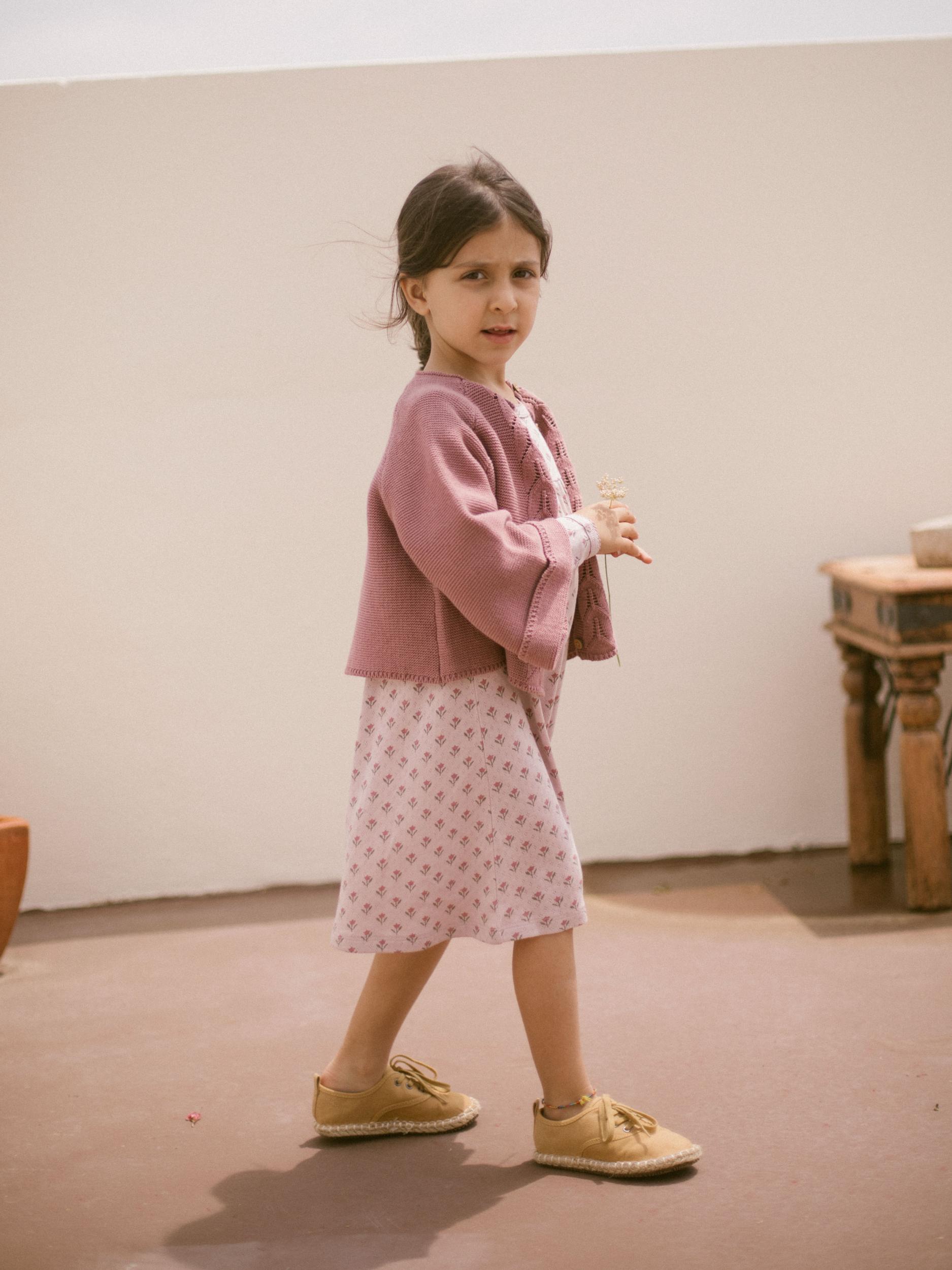Langarm-Kleid NMFRACHELLO TULPEN AOP in violet ice